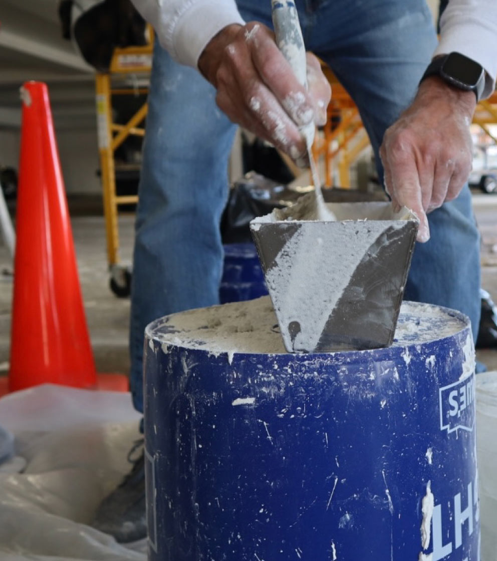 Preparing Drywall Paint Repair contractor preparing drywall Paint